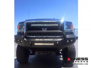 GMC Sierra 1500 Stealth Front Non-Winch Bumper Pre-Runner Guard - Raw Steel - (2014-2015)